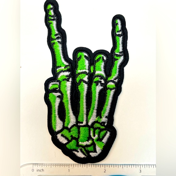 Large Rock On Skeleton Patch - Picture 2 of 3